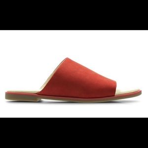 Clarks minimalist flat leather sandals